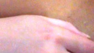 Cute blonde with big boobs solo