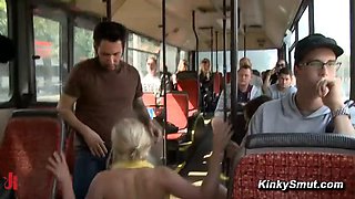 Public Bus Gangbang Fucking and Spanking in Berlin Rough Anal Sex and Blowjob
