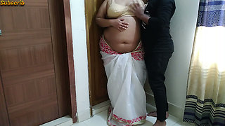 Neighbor Stripping Her Saree & Fucked in Bed - Indian Desi Stepaunty
