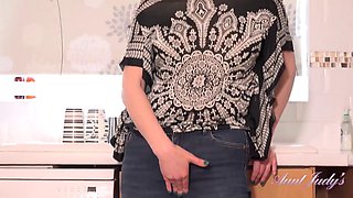 Jenny Mansons Hairy MILF JOI in the Kitchen