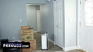 Roomies Dixie Lynn and Violet Gems can't keep their hands off each other