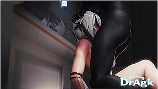 Arlecchino Gets Her Ass And Face Fucked By A Hilichurl - Genshin Impact 3d Animation Interracial Sex