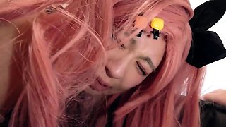 Asian schoolgirl enjoy group sex