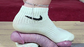 Cockbox CBT and Cock Trampling in Dirty Socks, Femdom Jozi Trample