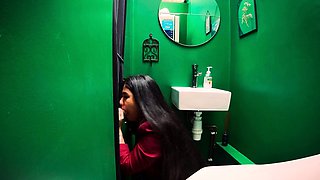 Glory hole blonde blowjob slut double facial