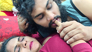 Hot Neck Kiss Finder Lick with Pussy Rub
