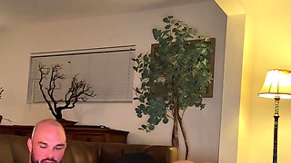 Bi guys fuck hairy girl until they both cum