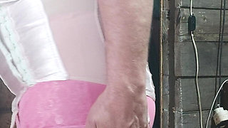 demonstration of lingerie from the collection