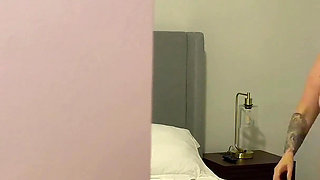 Stepson Hides in My Closet & I Couldn't Oppose His Throbbing Cock Before Hubby Gets Home - Quick Risky BJ