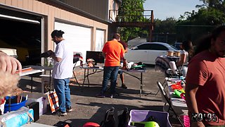 Naughty girls at the Yard Sale