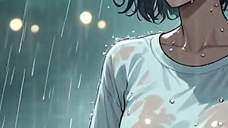 POV My 25-year-old Girlfriend Loves Me in the Rain... but I Reject Her and End up Consoling Herself with Older Men