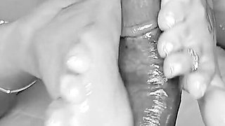 Lucky Gurl Tanfeets - Amazing POV Footjob & Handjob Cumshot