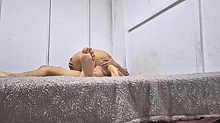 A Horny Filipina Rides Her Stepbrother's Cock and He Licks Her Ass