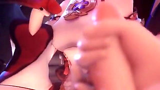 Yae Miko From Genshin Impact Enjoys 2 Hilichurl Cocks Gorou Masturbates While Watching Her 3D Sex