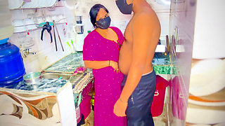 Desi Bhabhi and Devar Hot Romance in Kitchen Desi Cooking & Fun