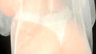 Amateur blondie solo anal masturbation