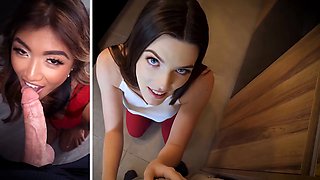 Bitchy halloween step daughters want to fellate on step daddy schlong total video