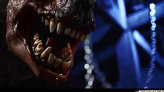 Lesbian Sleepover Turns into Werewolf Horror - Ashley Lane & Leana Lovings Get Monster Fucked
