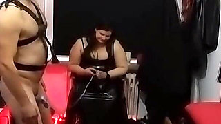 Hooded Stud Stretches Mature BDSM Slut's Gaping Ass Wide