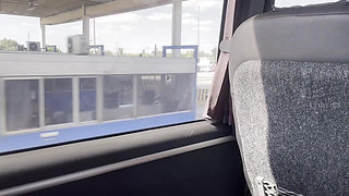 Blowjob in the bus (She got turned on and gave me a blowjob on the bus)