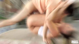 Reality kings - redhead cosplayer octokuro unwraps jordi down & takes his dong in all postures