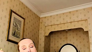 Large amateur cam woman uses two of her toys to masturbate