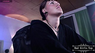Skinny Tattooed Webcam Teen Babe with Small Tits