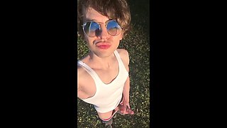 Horny rushlightDante Hunk Jerks Big Cock Outdoors to Outdoor Cumshot