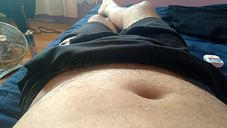 muscular man with an impressive penis