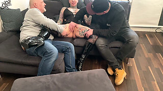 Hot Threesome with His Stepson and Egon!