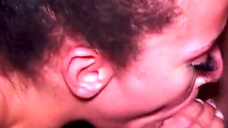 Amateur Gangbang by Old Guys for German Skinny Ebony Girl Lia Amalia with Bukkake