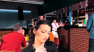 Perfect ass brunette banging POV close up style