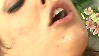 Dirty teen deep throats and takes toys and a cock in her arse