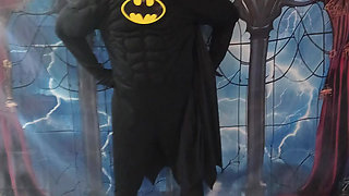 My BF and I All Dresses up as Bat Man and Bat Girl