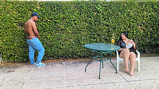 Antonella Decides to Fuck Her Gardener Rioc Near the Pool