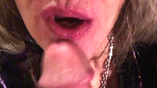 Sexy Granny Swallows! Passionate POV Blowjob! Maxxximummilf