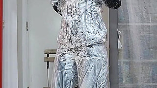 Human Cake Chocolate and Cream Leather Mess