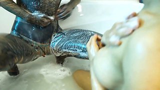 Extreme Fisting &Prolapse in Bathtub - Massive Squirt & ATM Play