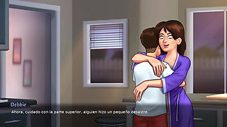 My stepmom helps me when I feel like having taboo sex - Summertime saga