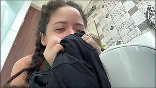 The Dirty Giantess After the Gym Makes You Smell Her Sweaty Clothes