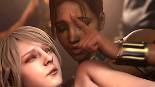 Two lesbian sisters having a great time with themselves