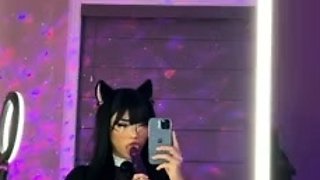 Neko Spicytitania Blowjob With Dildo On Amateur Tape