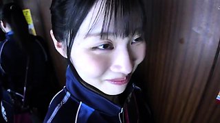 Asian Momoka inside school uniform has fingered Uncensored
