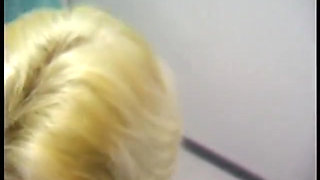 Blonde amateur chick gets fucked from behind