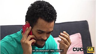 Pregnant Blonde With Nice Natural Body Is Fucking A Stranger In Front Of Her Husband With Adam Veller And Sophia Veller