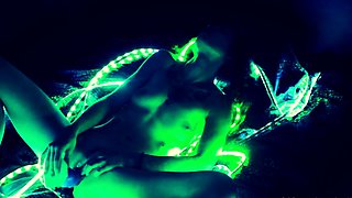 Blonde tight pussy babe solo toy fun in glamour masturbation