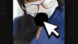 nurse plays alone at work No patients today!