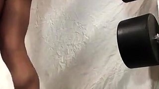 Crossdresser Walks in Pink Panties with Cumshot