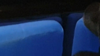 Two German Best Friend Teens Give Risky Public Blowjob at Cinema and Swallow