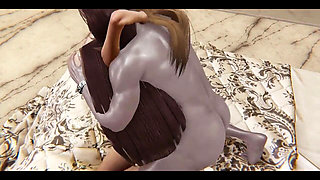 Archaeology of Desire - One Piece Hentai (nico Robin Rear Entry & Breast Play)